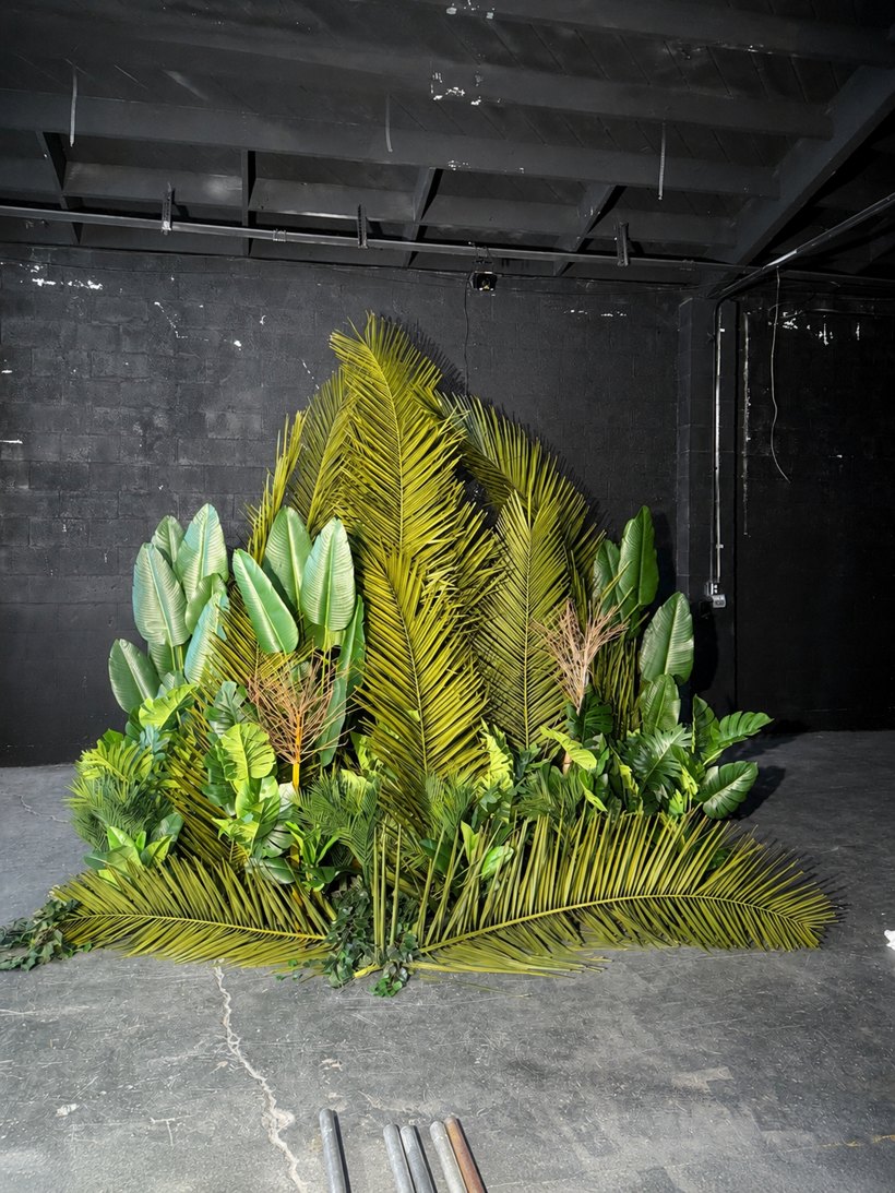 Jungle set built on the side of the VOID Black Box